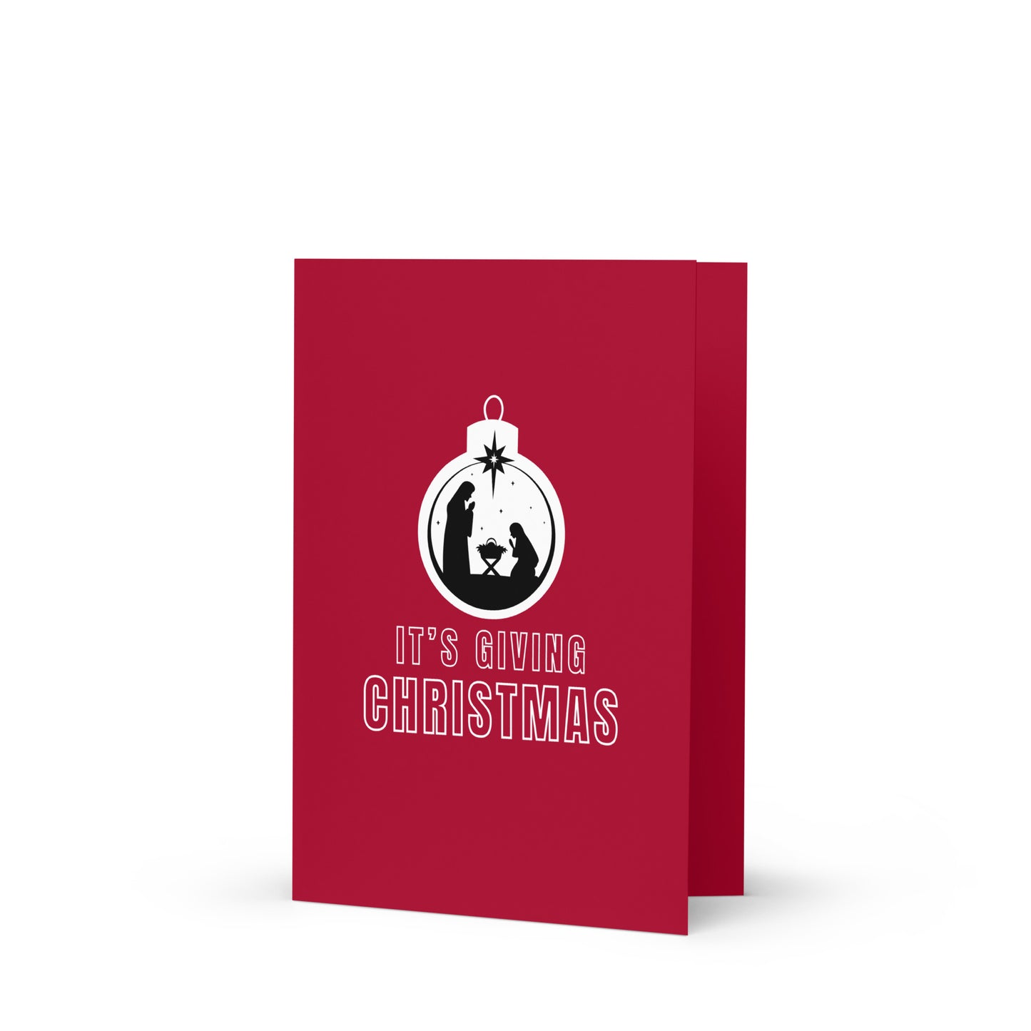 It's Giving Christmas Ornament Greeting card