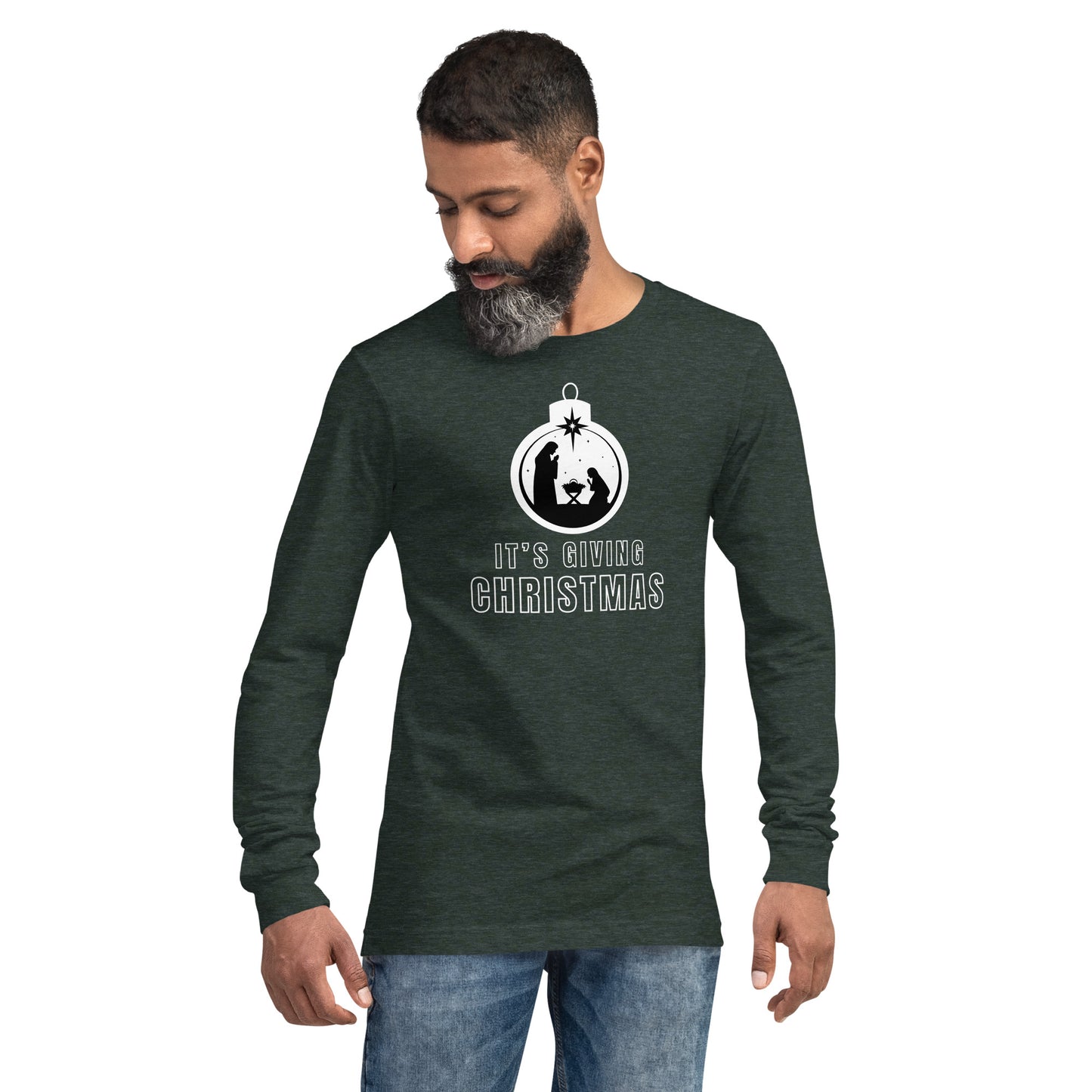 It's Giving Christmas Ornament Long Sleeve Tee