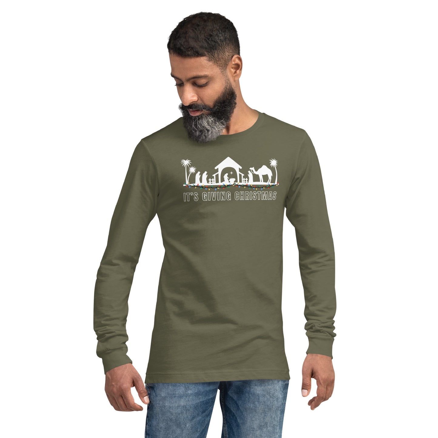 It's Giving Christmas Nativity Long Sleeve Tee