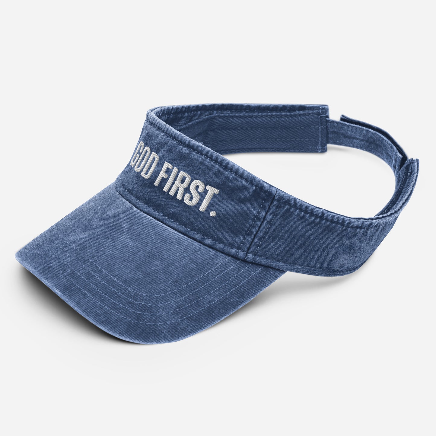 God First Denim visor