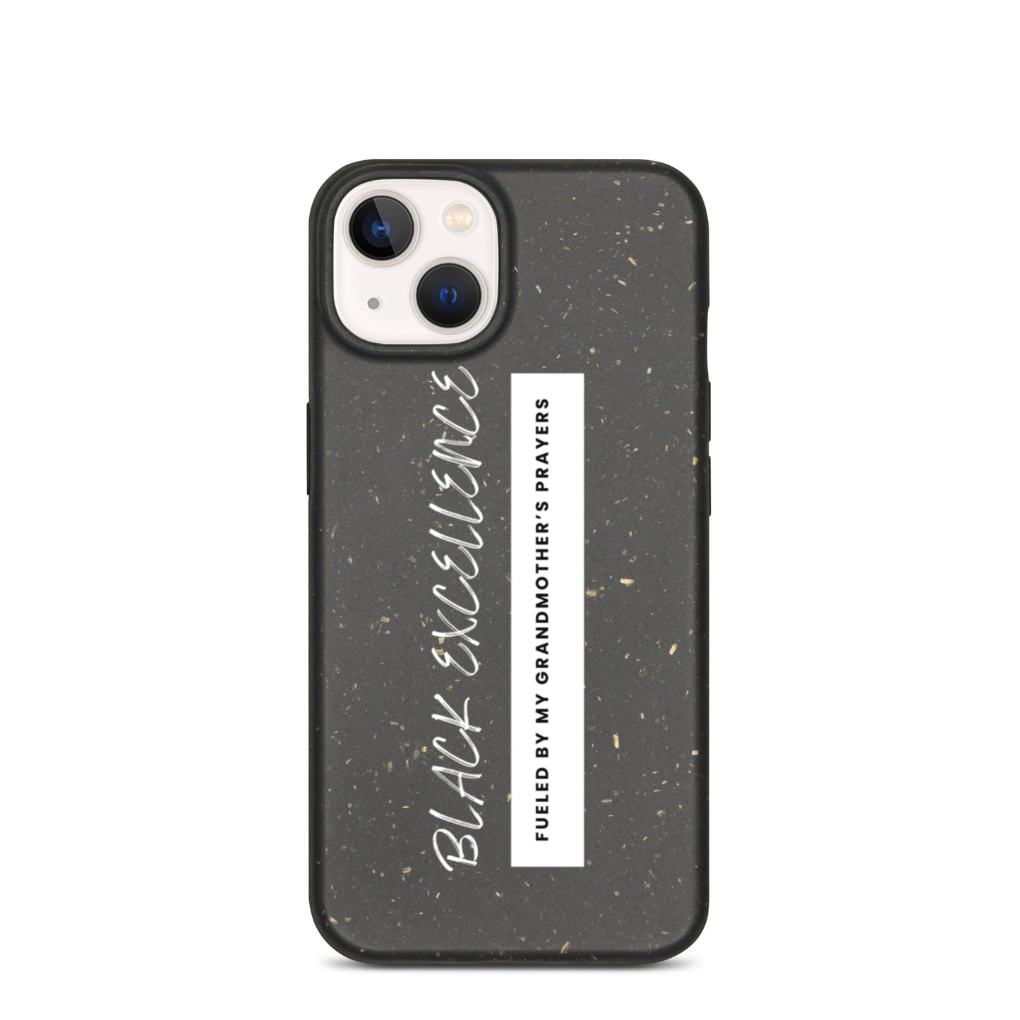 Fueled By My Grandmother's Prayers Speckled iPhone Case