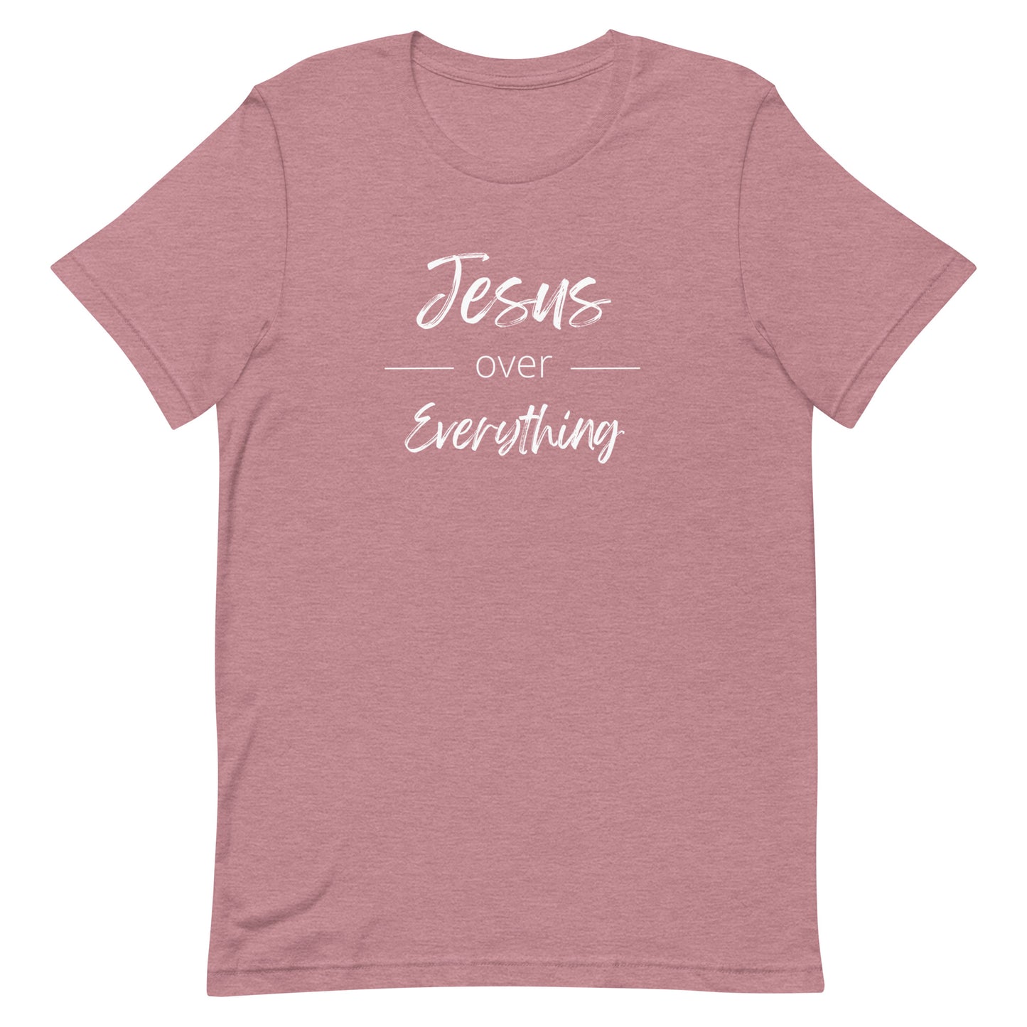 Jesus Over Everything T-shirt with White Text