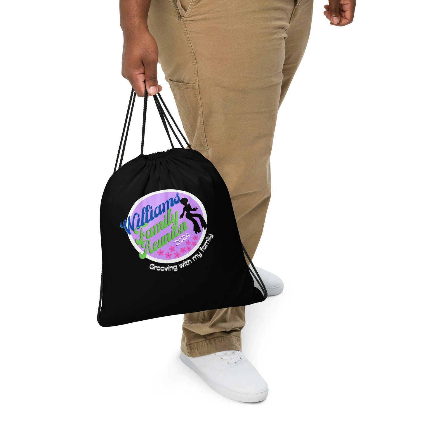 2024 Williams Family Reunion Drawstring Bag