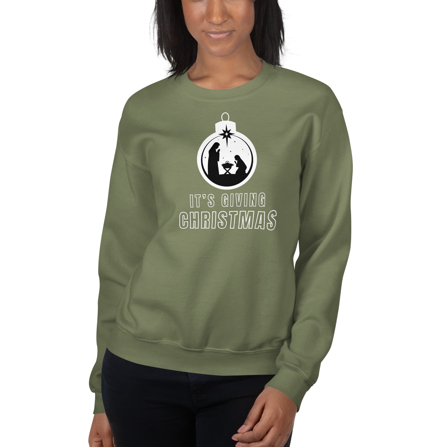 It's Giving Christmas Ornament Sweatshirt