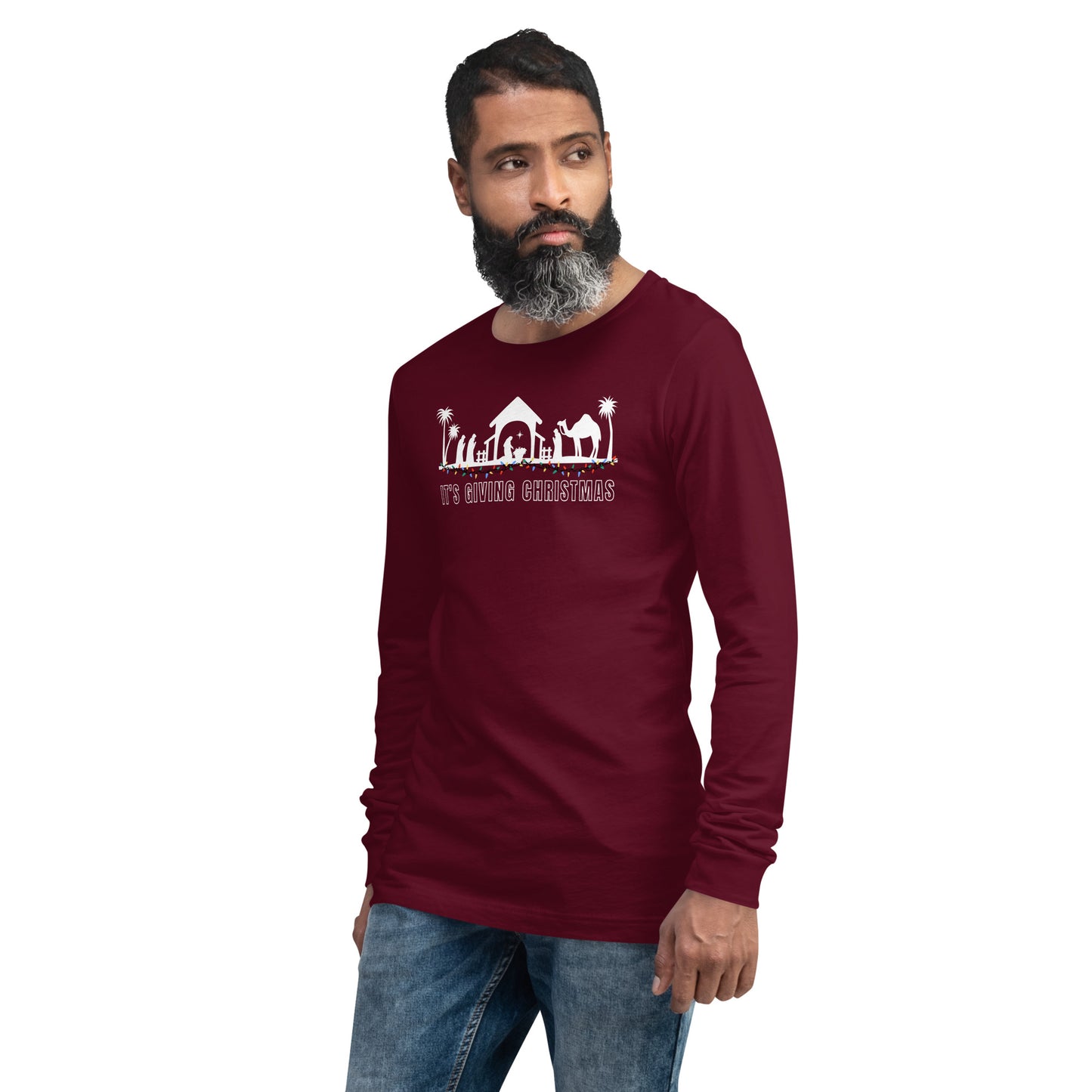 It's Giving Christmas Nativity Long Sleeve Tee