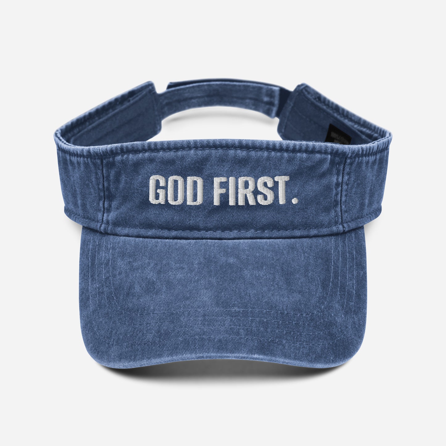 God First Denim visor