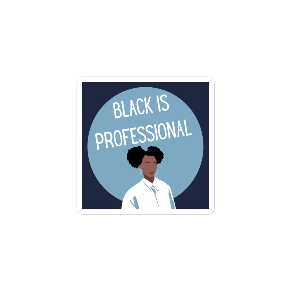 Black Is Professional Bubble-free stickers