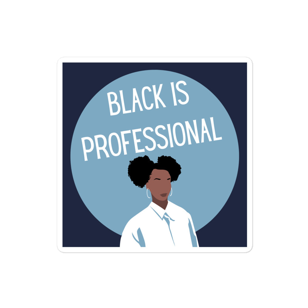 Black Is Professional Bubble-free stickers