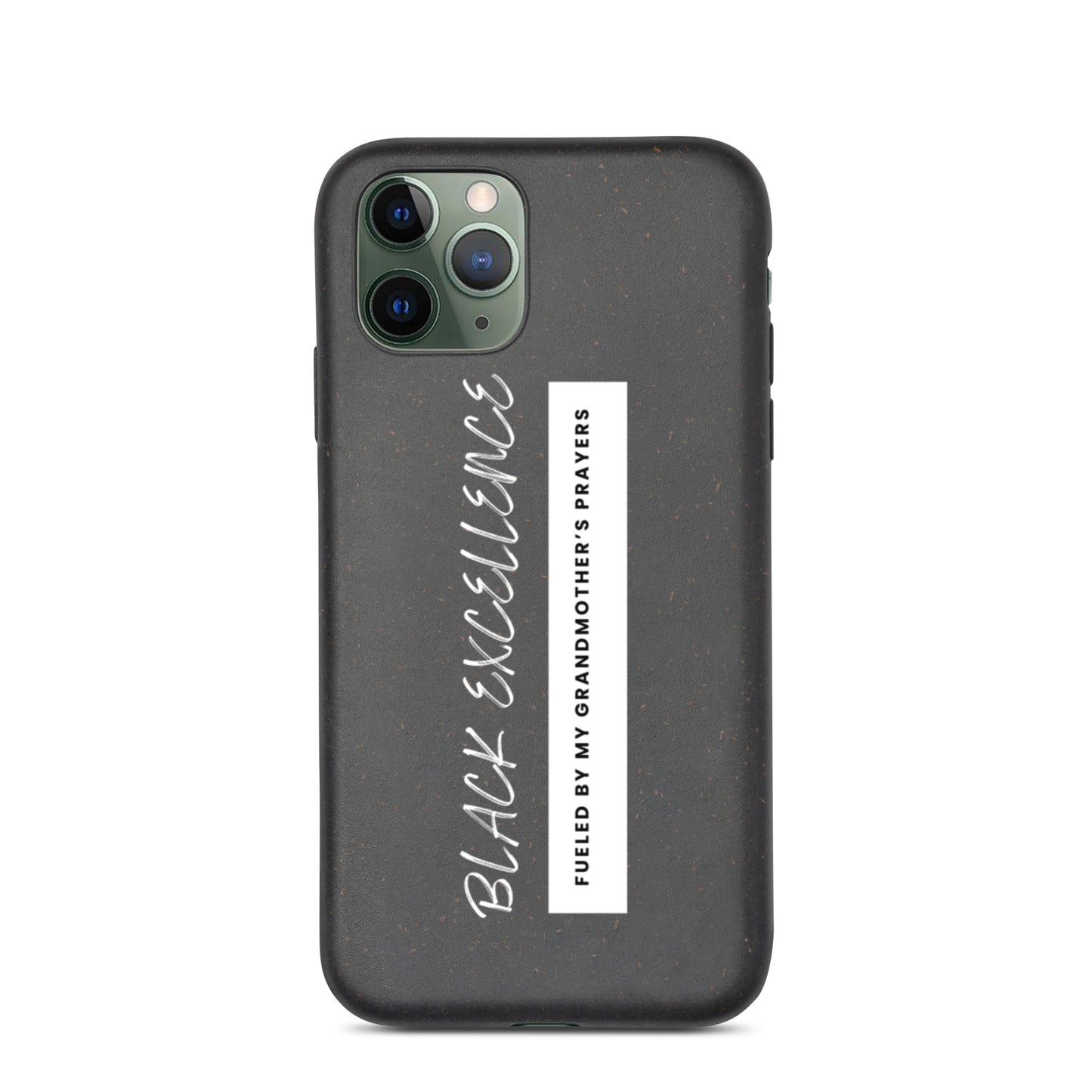 Fueled By My Grandmother's Prayers Speckled iPhone Case