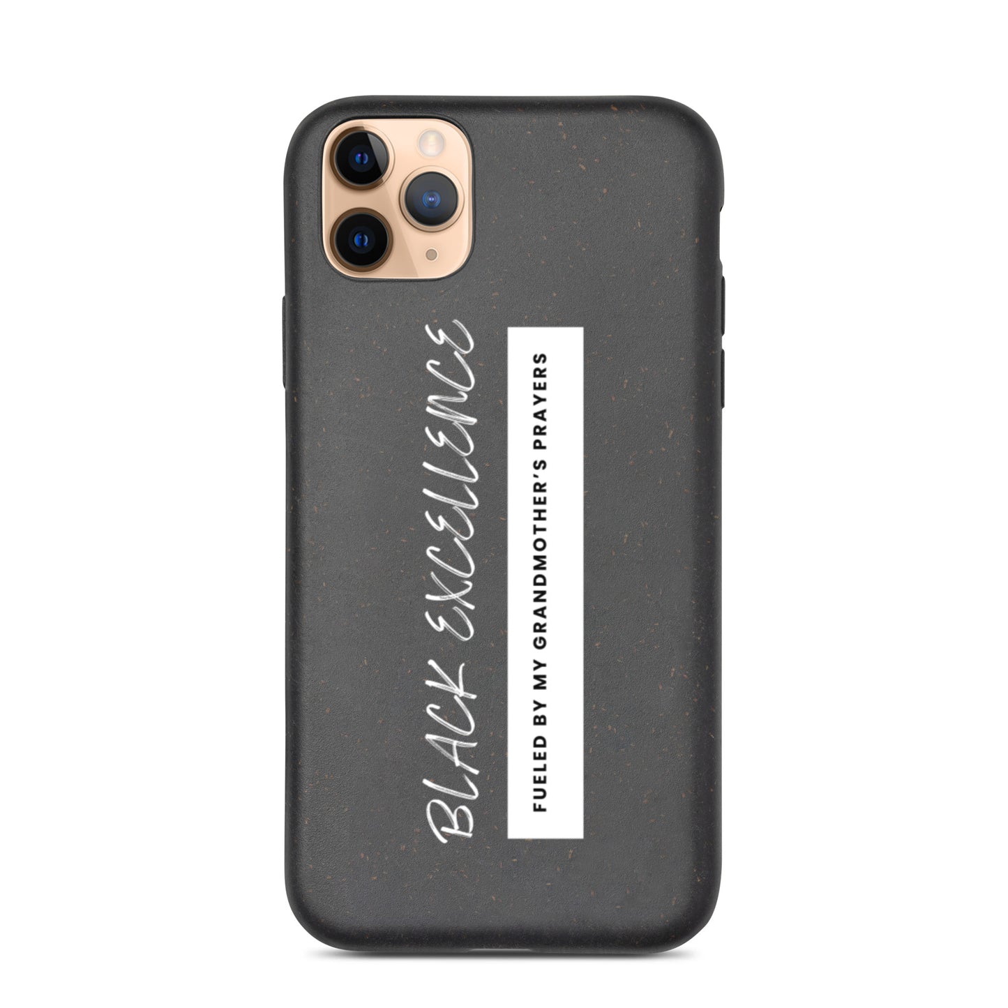 Fueled By My Grandmother's Prayers Speckled iPhone Case