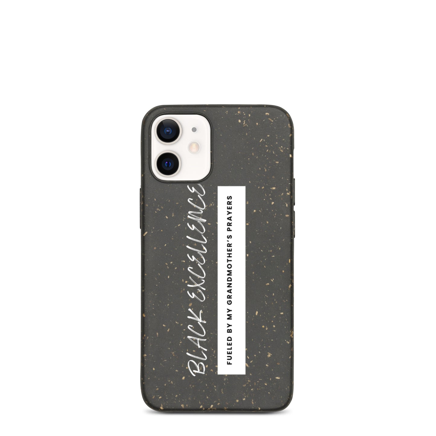 Fueled By My Grandmother's Prayers Speckled iPhone Case