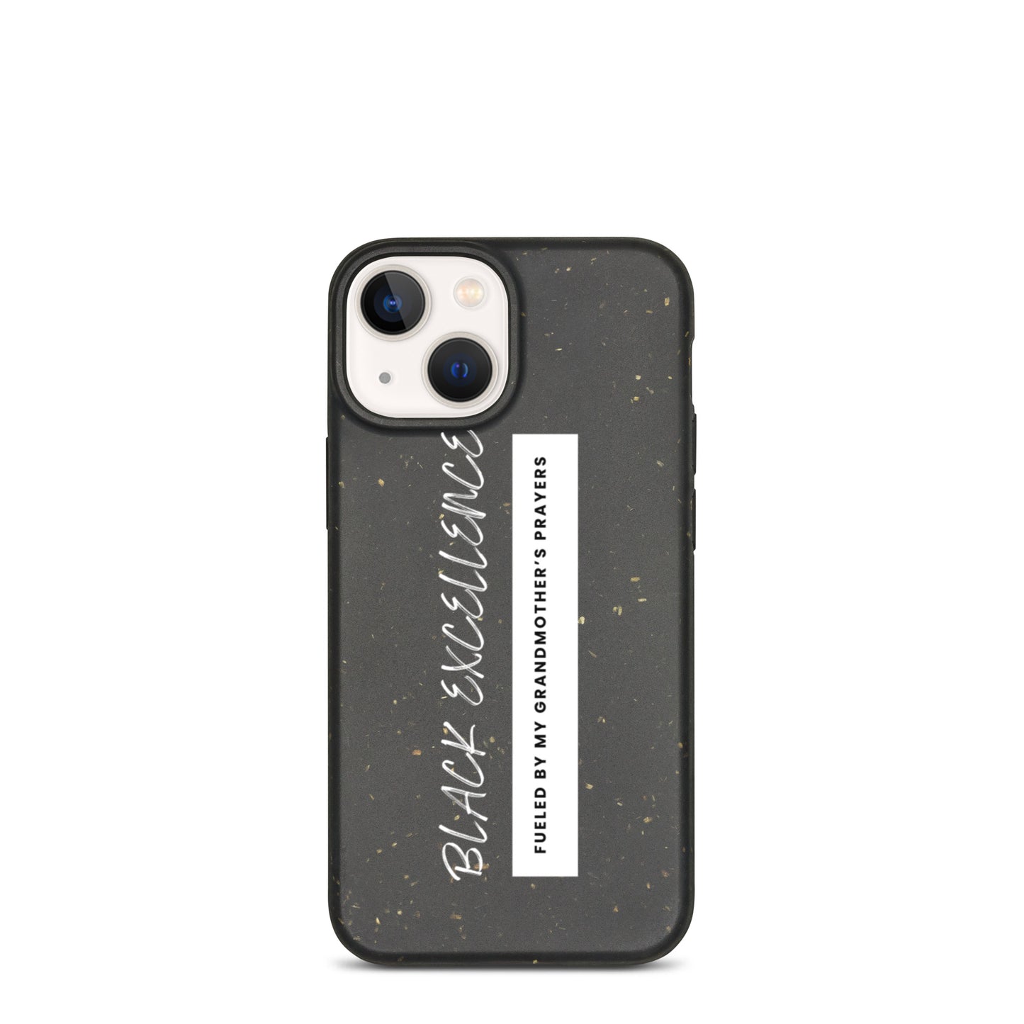 Fueled By My Grandmother's Prayers Speckled iPhone Case