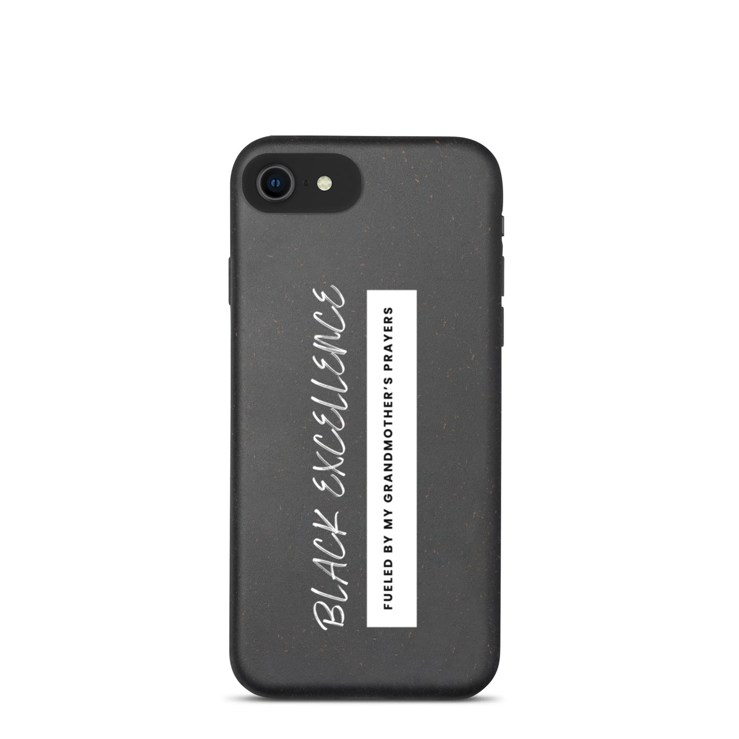 Fueled By My Grandmother's Prayers Speckled iPhone Case
