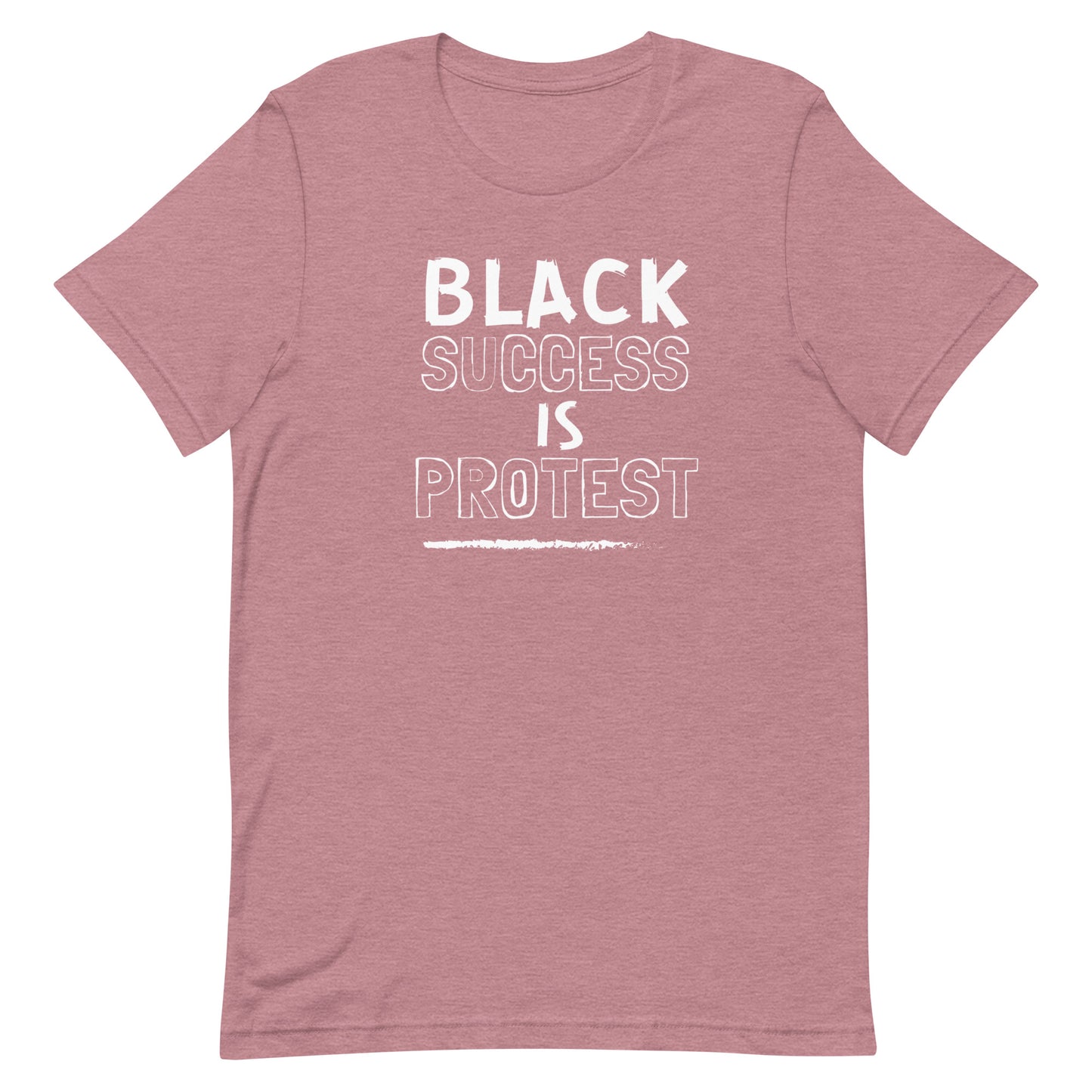 Black Success Is Protest T-shirt with White Text