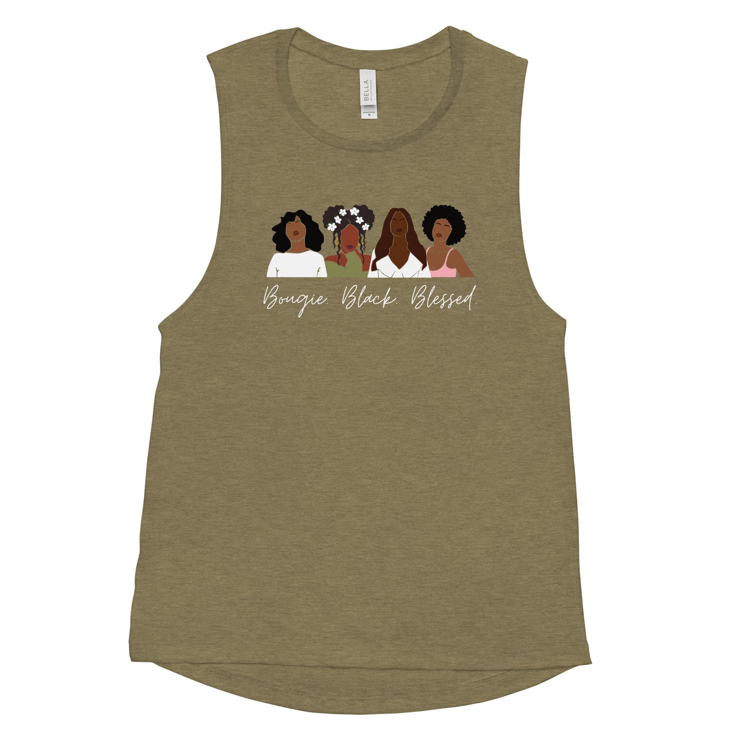 Bougie. Black. Blessed. Tank